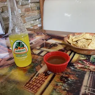 Drink, chips &amp; salsa complimentary