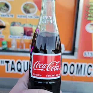 a bottle of coca cola