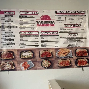 Wall Menu