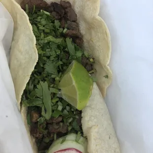 Carne asada tacos