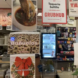 a sign for grubhub