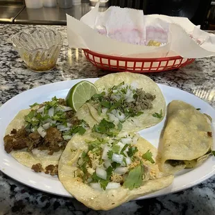 Tuesday- all for of these were 99¢ each! The folded one is chilies and cheese and it is delicious!