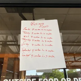 Covid business hours.