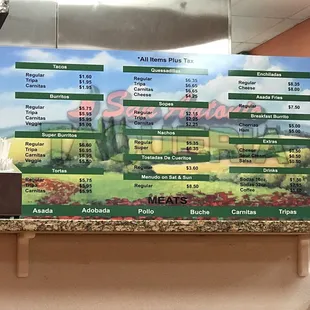 If anyone needs help on what to order here's a picture of the menu