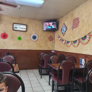 Mexican shows on the TV. Very authentic.