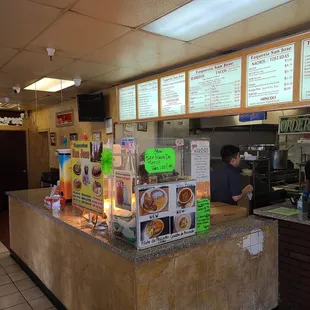 Front counter to place your order.