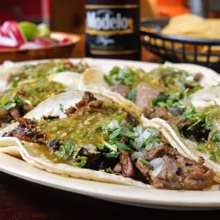 Taco al Pastor -- BOMB. Don't mind the hunk of "carne meh-sada" that photo-bombed the shot...