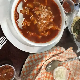 Menudo $10 - I like pozole more