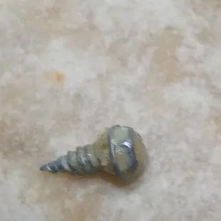 a screw on the floor