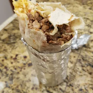 Asada burrito