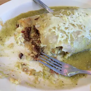 Wet super burrito with pastor