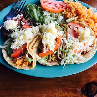 Vegetarian tacos.