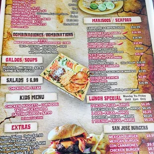 New menu