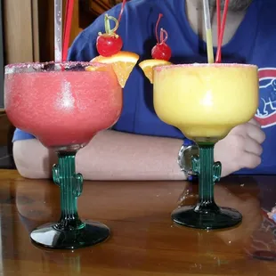 strawberry and mango margaritas