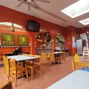 Clean, bright, colorful interior