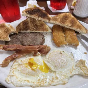 This is the Breakfast Plate, I got flour tortillas, they were soft and delicious. The different salsa's were all good.