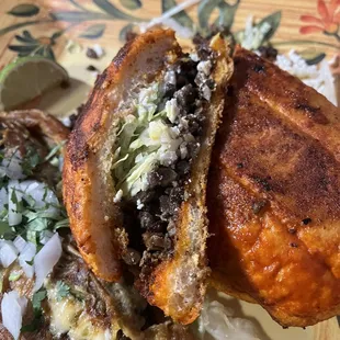 Cross section of the Pambazo Steak!!