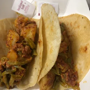 Nopales, Potato, and chorizo
