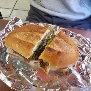 Tacos, torta and sides of toppings