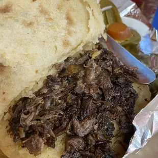 Crunchy dried out barbacoa