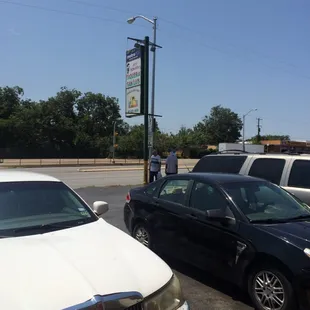 Taqueria San Luis sign out front.