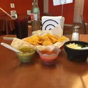 a variety of condiments on a table