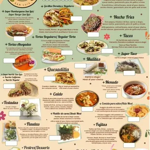 ramen and noodles, menu