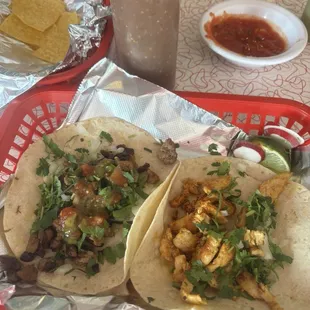 Steak and Chicken Taco