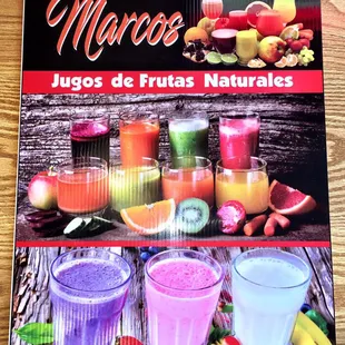 We offer delicious fresh squeezed juices with flavors including Oranges, Carrots, and Beats.