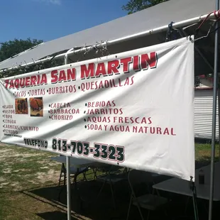 Sign out front