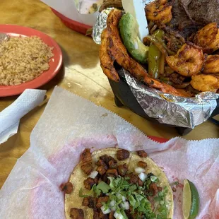 Al pastor taco and marrano mix