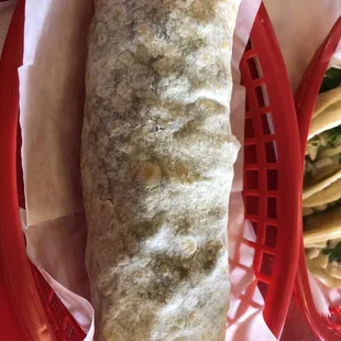 The large sized burrito