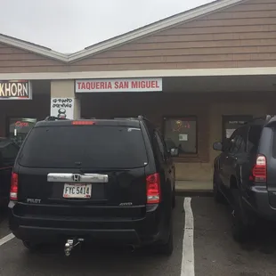 Does look like much, but that usually means it's pretty legit for taquerias.  This place is busy!