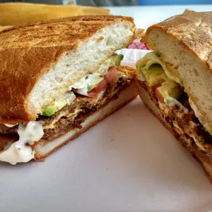 Tortas Egg and Chorizo