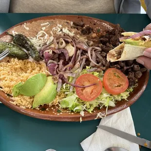 Carne Asada plate