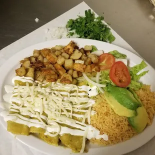Enchiladas verdes