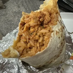 Chicken Burrito - inside