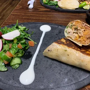 The humble pollo burrito - done so deliciously here!