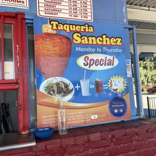 Monday - Thursday meal deal