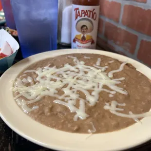 Side of really good refried beans