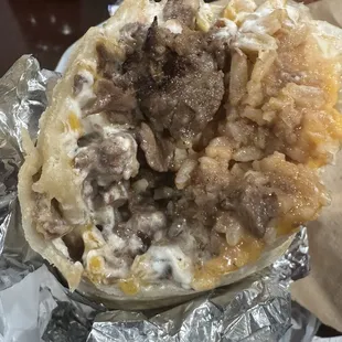 Carne asada, greasy asked no cheese got cheese asked for Guacamole no guacamole.  Your food is NOT EDIBLE and all you get is SORRY.