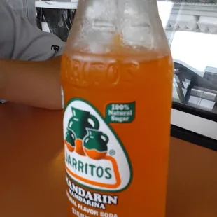 Jarritos mandarin soda.