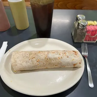 Bacon, egg, &amp; cheese burrito