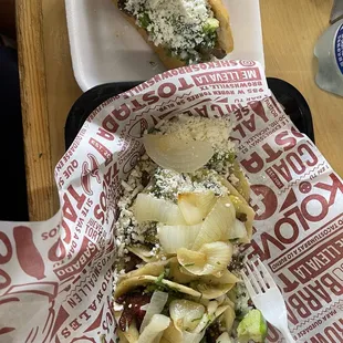 3 bistek, 2 pastor, 1 bistek torta