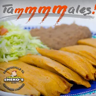 a plate of tacos and beans