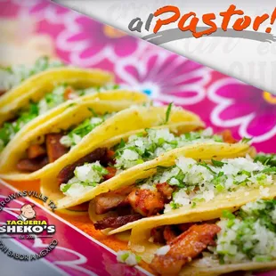 three tacos on a plate