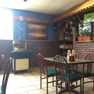 One corner of the dining area