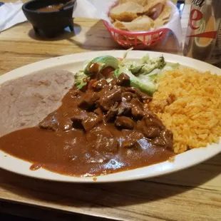 Carne Guisada plate