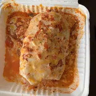 Wet burrito, $8.50. It&apos;s huge!