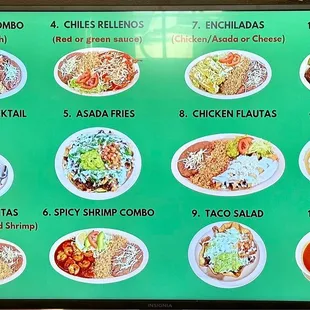 Menu - combos